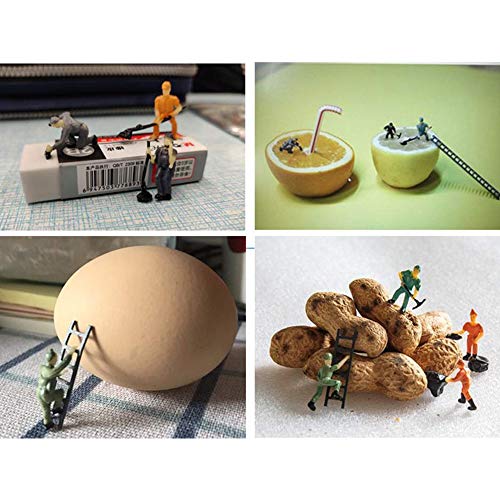 Acxico LB337 25Pcs Simulation Train Track Railroad Worker Model People Figures thumb #3