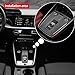 BETTERHUMZ Car Center Console Gear Shift Panel Cover Compatible with Audi A3 8Y S3 RS3 Sportback 2021-2025 Carbon Fiber Sticker Decor Trim Interior Tuning Accessories (Black)