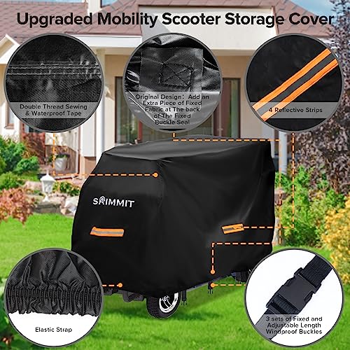 Cover for Mobility Scooter,Heavy Duty 420D Oxford Fabric Electric Scooter Rain Cover Waterproof Outdoor - Image 3