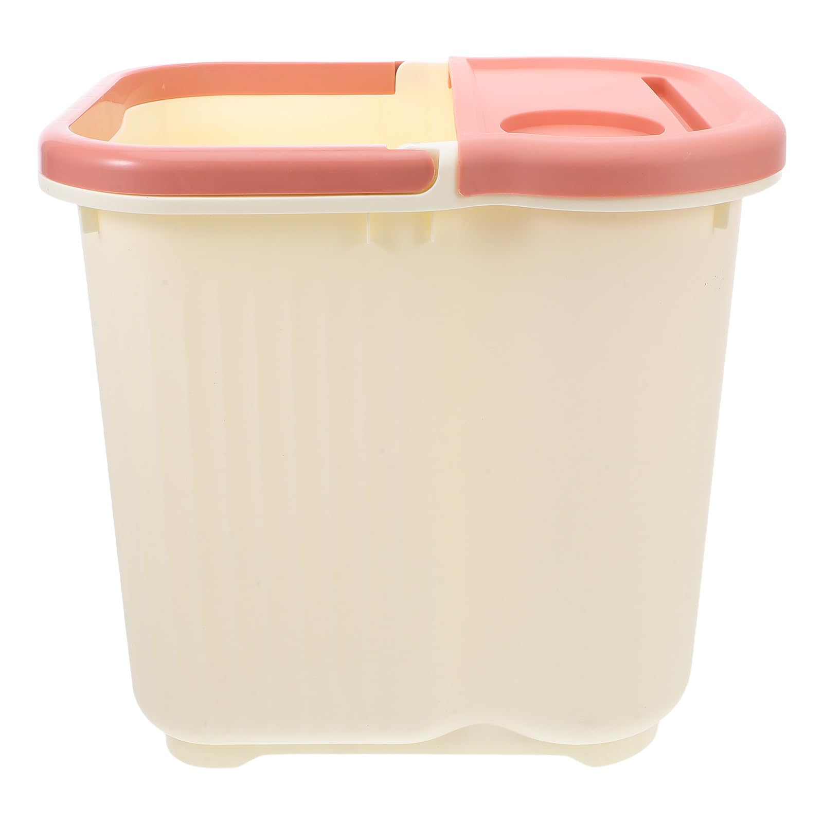 Healvian Fußbadewanne aus Kunststoff mit Tiefenmassage für Pediküre und Reisen Beige Klappbarer Griff für Einfaches Transportieren und Verstauen