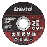 Trend Aluminium Oxide 115mm 60 Grit 2.5mm Multi-Material Cutting Disc, 1mm Kerf, AD/C115/1/MM, Pack of 10