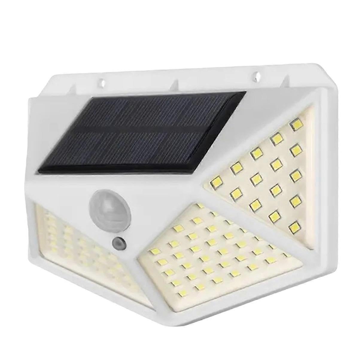 Joyhappst Image Color Solar Lights Outdoor Wireless 100 Led Solar Motion Sensor Lights Waterproof Security Wall Lighting Outside For Backyard