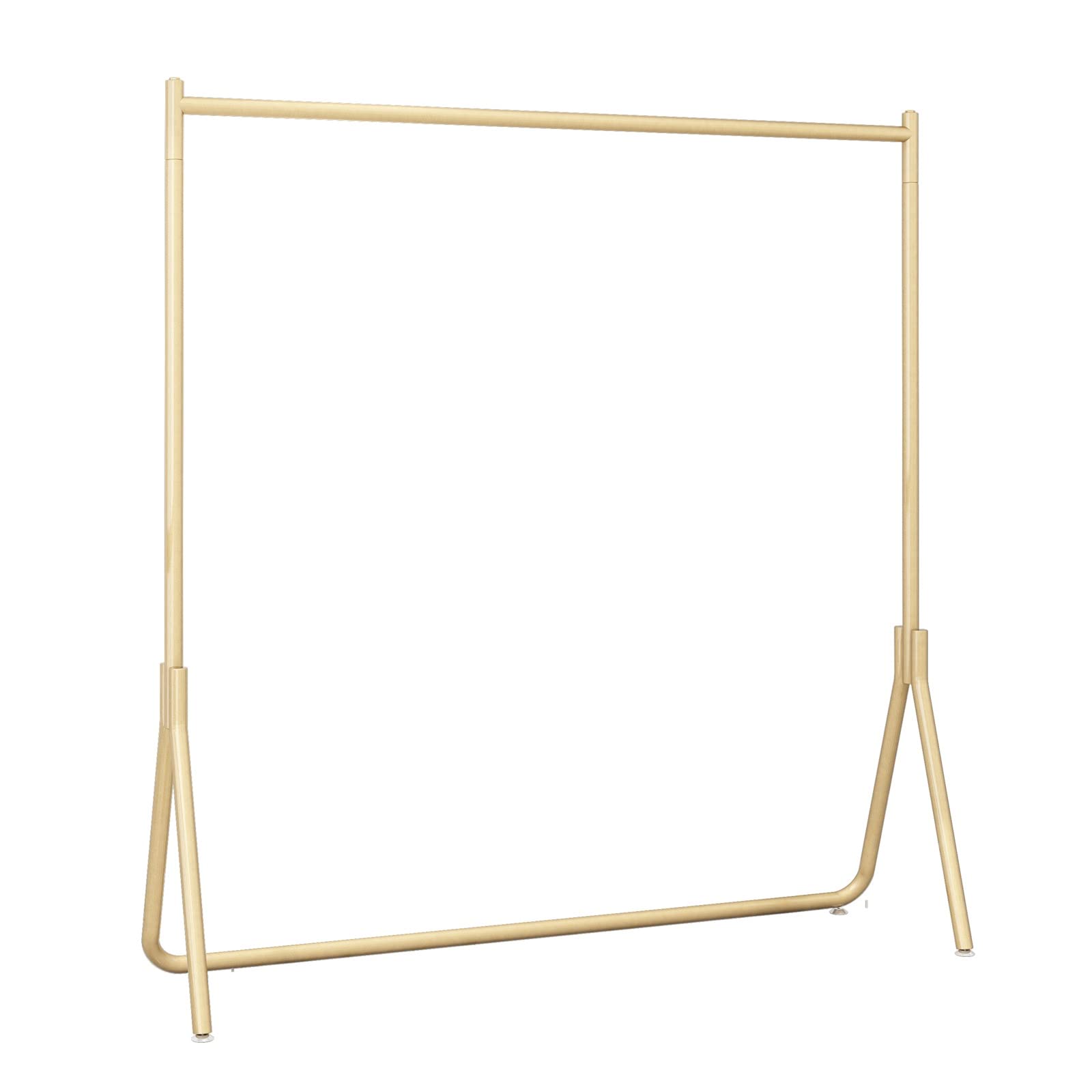 Basketball Hoop Gold Clothes Rail Heavy Duty, 5Ft High Industrial Style Clothes Rack Simple Garment Display Stand For Bedroom Entryway (Color : Size : 150Cm)