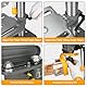 Hoteche 350W Säulenbohrmaschine 13mm | 5-stufige Drehzahl (580-2650 U/min) | MT2-Spindel | 50mm Hub | 160x160mm Arbeitsplatte | mit Schutzhaube für präzise Metall-/Holzbearbeitung