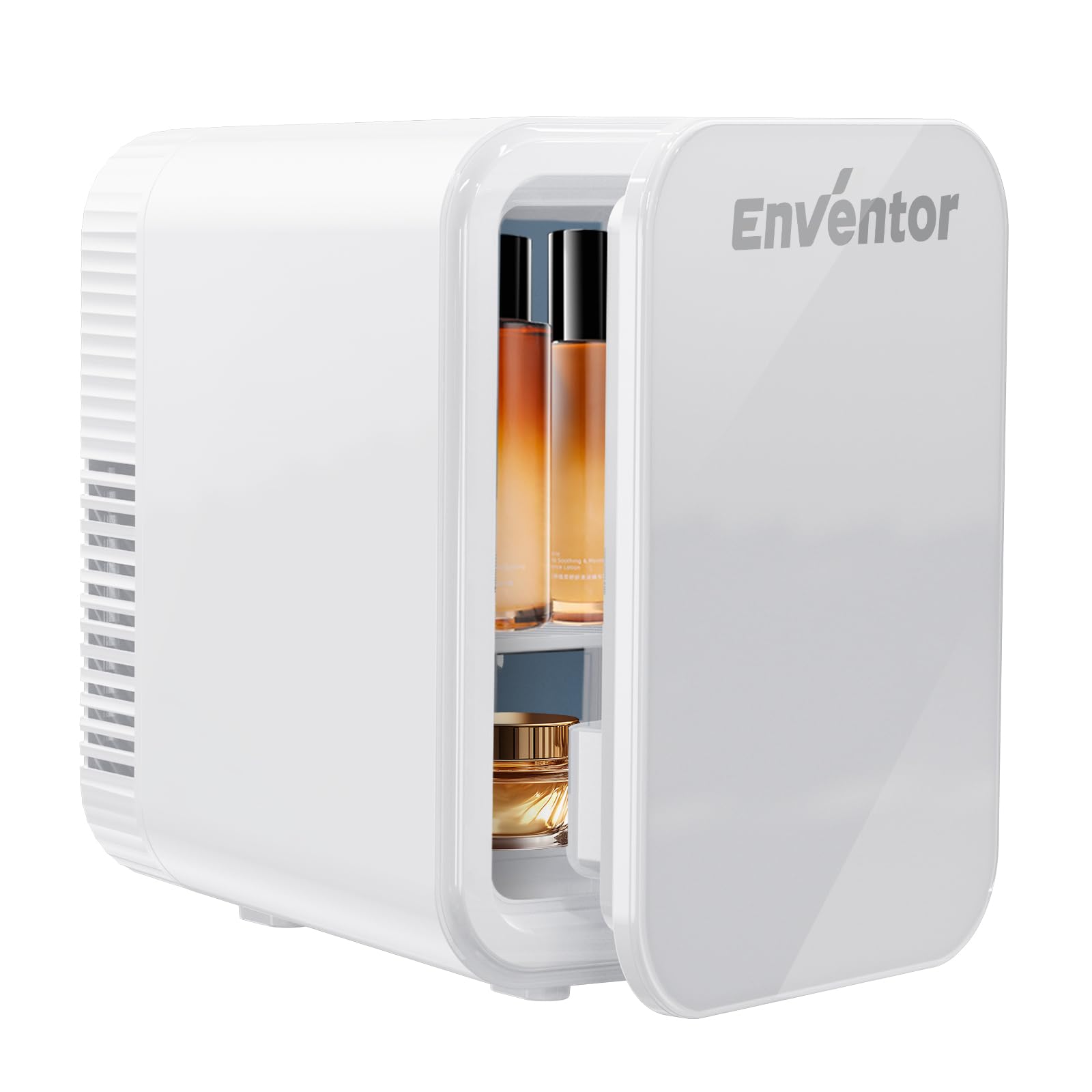Enventor Mini Fridge 4 Litre/ 6 Can, AC+12V DC Power, Portable Cooler & Warmer for Bedrooms, Home, Car, Travel/Skincare, Cosmetics/Fruit and Drinks, Black — view 11