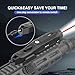 DARKFANG Mlok and Picatinny Flashlight and Red Laser Combo for Rifle, 1450 Lumen Weapon Light with Remote Pressure Switch