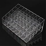 UNKE Clear Acrylic 40 Lipstick Holder Display Box Cosmetic Makeup Case Organizer