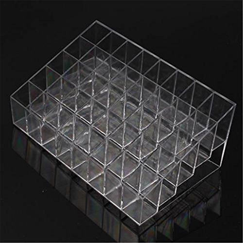 Birsppy FVLFIL EdgyEft bubbacare UINKE Clear Acrylic 40 Lipstick Holder Display Box Cosmetic Makeup Case Organizer
