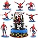 YeahBoom 16 Stück Tortendeko Geburtstag,Cupcake Toppers Kuchen,Toppers Für Kinder Party Geburtstag Kuchen Dekoration,Superhelden Cupcake Topper,Spider Kuchen Deko,Party Supplies Dekor