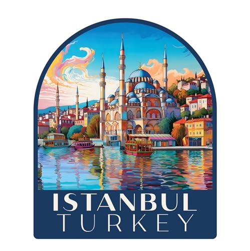 Imán decorativo de recuerdo diseño Estambul 4 pulgadas miniatura 1