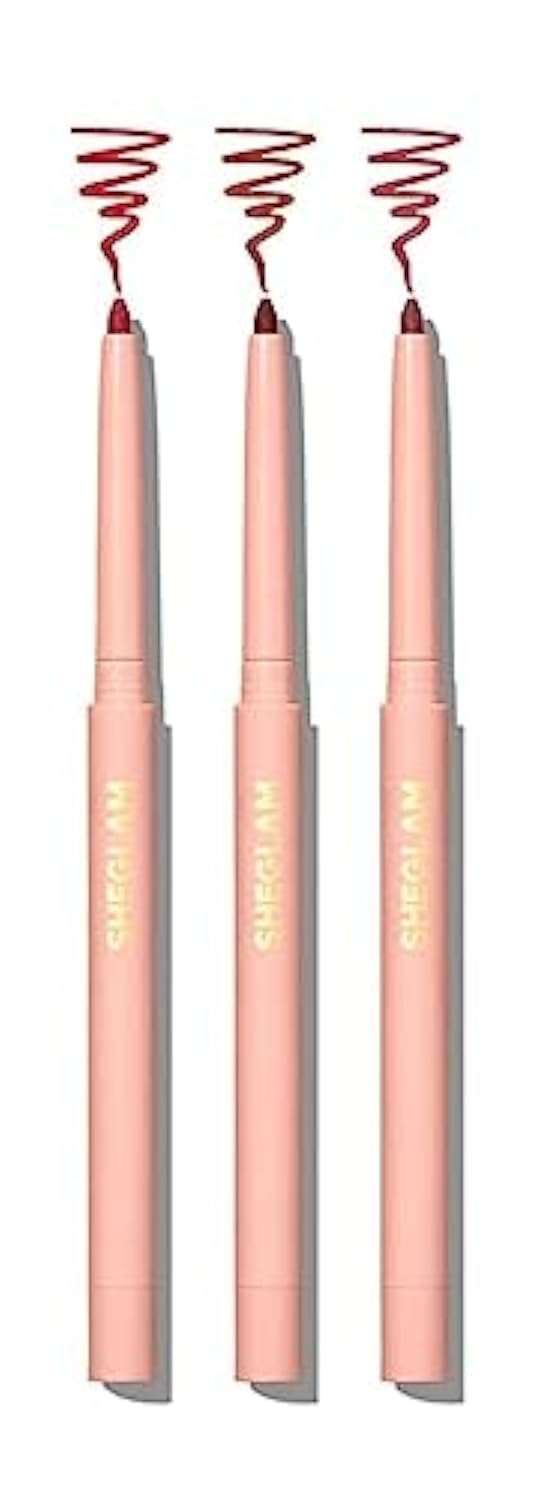 SHEGLAM- So Lippy Lip Liner Set- 3 Pcs/Set Soft Matte Brown Lip Liner Pencil High Pigment Easy To Use Silky Smooth Contour Tint Lip Makeup (Rose Garden)