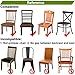 Smiry Seat Covers for Dining Room Chairs Set of 6, Stretch Jacquard Removable Washable Chair Seat Slipcovers Protector, Rear-Covered, Beige
