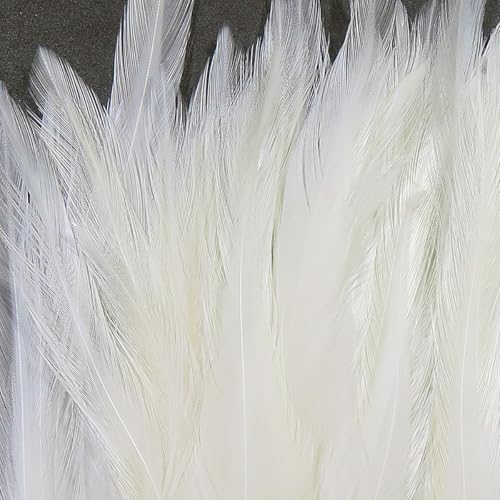 Hareline Fly Tying Strung Chinese 5-7 inch Saddle - White