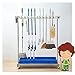 Utility Rack for Mops And Brooms,cleaning cart,Movable Commercial Mop Rack,Mop Drain holder,Can put wet mops,Cleaning Supplies Organizer, with Universal Wheels,House,Hotel,Office,Resterant Must Have (