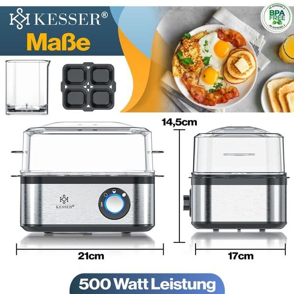 KESSER Eierkocher für bis zu 8 Eier