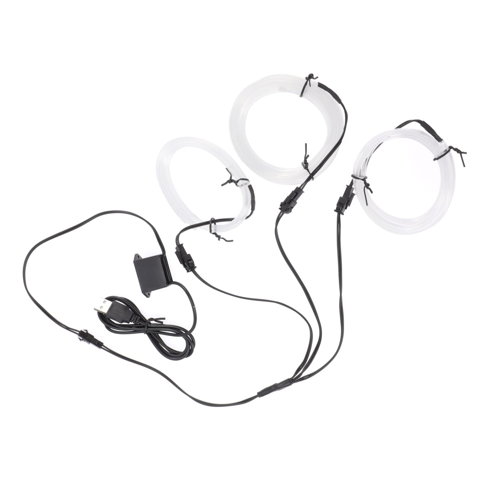 Zerodeko Ambient Car Interior Lights Led Rope Lights Kit No Wiring Needed Easy to Install Gap Sealing Car Decor Length Powered 12v