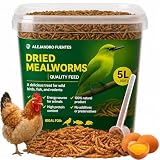 AF® Torkade Mjölmaskar 800 g / 5 L | Tenebrio molitor | Snack för Insektsätande Djur | Zipförpackning