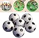 Miss-shop Bälle Klein,Mini Tischkicker,6 Stück Tischfußball Kickerbälle Schwarz Weiß