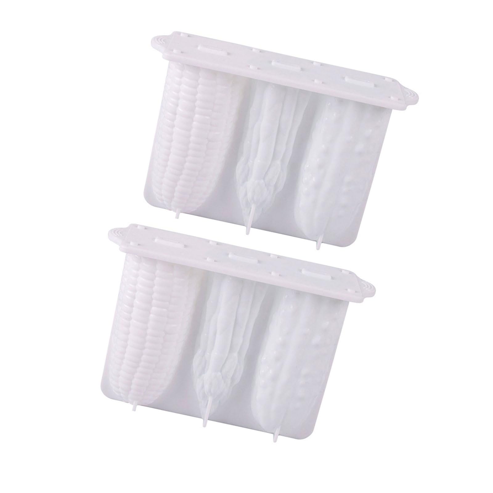 Carotoe White Vegetable Shape Silicone Mold Ices Stick Ices Cream Mold Tray Cubes Making Tool Cake Candy Candy Easy To Clean Cubes Tray Popsicles Maker Baking Cake