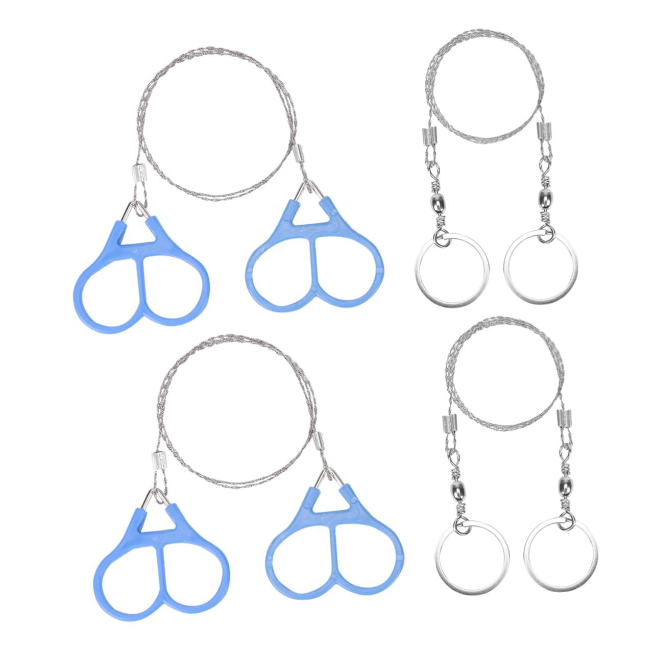 POPETPOP 4Pcs Wire Saw for Outdoor Survival Gear Lightweight Camping and Hiking Tool Compact and Durable Emergency Chainsaw for Hunting and Backpacking