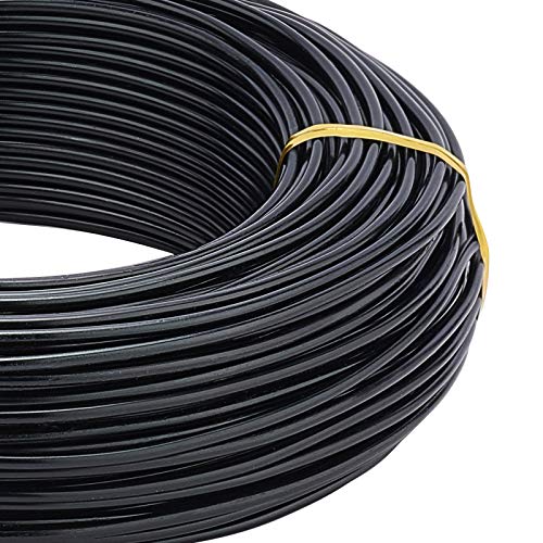 Fil en aluminium noir BENECREAT 5,7m calibre 12 pour sculpture