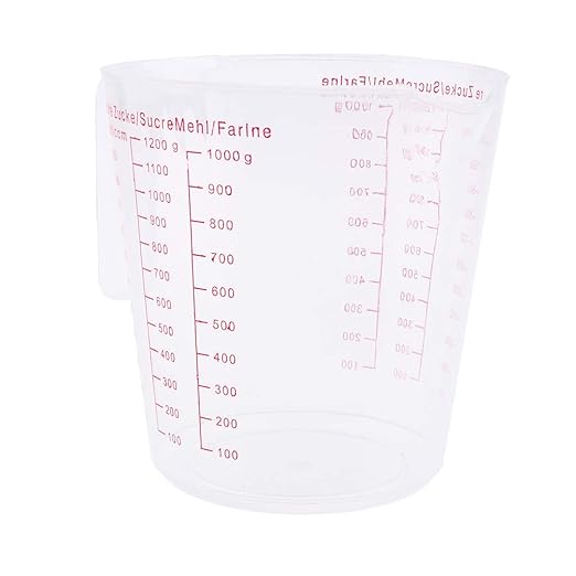 Buy Serenable Transparent Plastic Measuring Cup Measuring Cup Measuring Jug Plastic Tool 1200ml