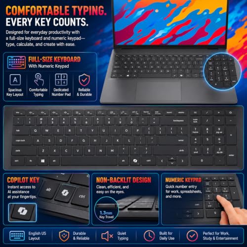 Image of Dell 16 DC16255 Touchscreen Laptop 16GB DDR5 1TB SSD AMD Ryzen 7 250 CPU