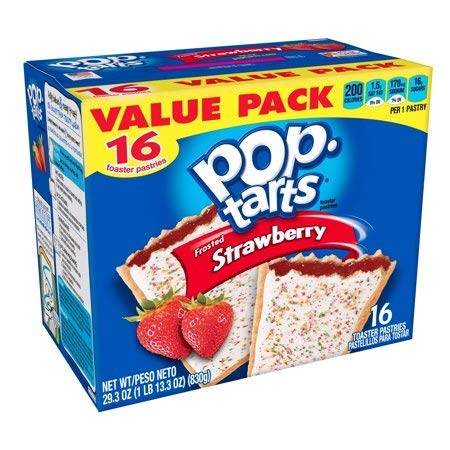 Kelloggs Pop-tarts Frosted Strawberry 16 Count 29.3 oz (Pack Of 3)