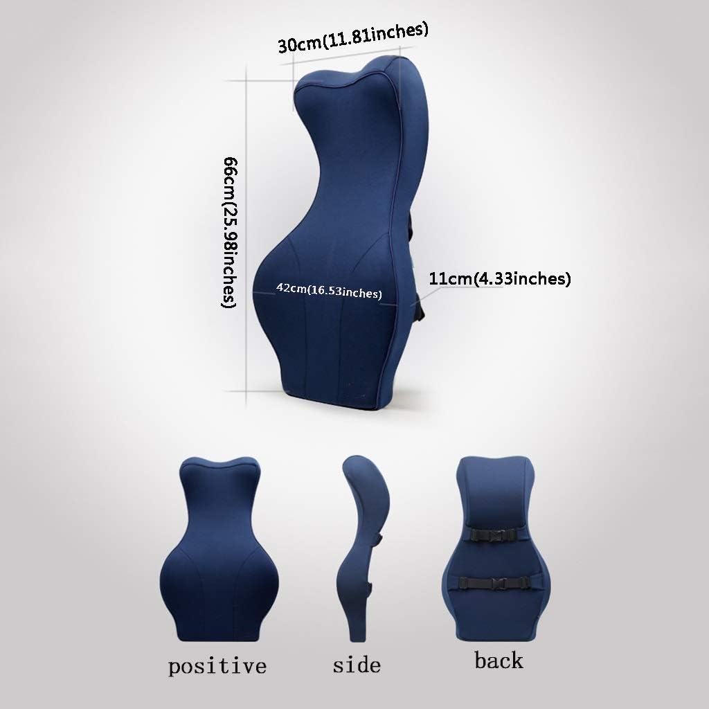 Lumbar Pillow - Lumbar Support Pillow, Memory Foam Back Cushion with Breathable for Car Seat,Office Computer Chair