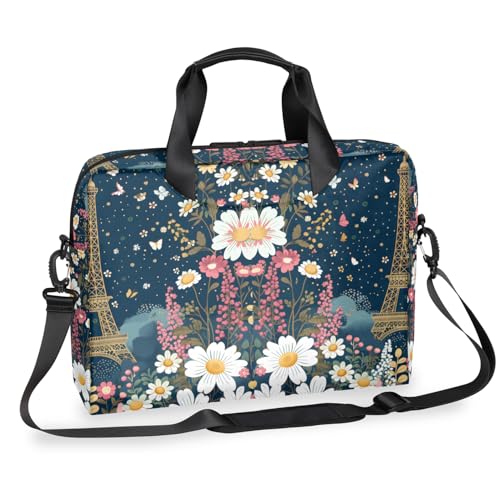 Bolso para portátil 16 pulgadas estilo vintage París miniatura 1