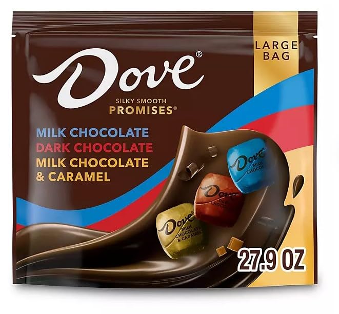 Dove Silky Promises |Milk Chocolate| Dark Chocolate| Milk Chocolate Cramel| 98 Pieces