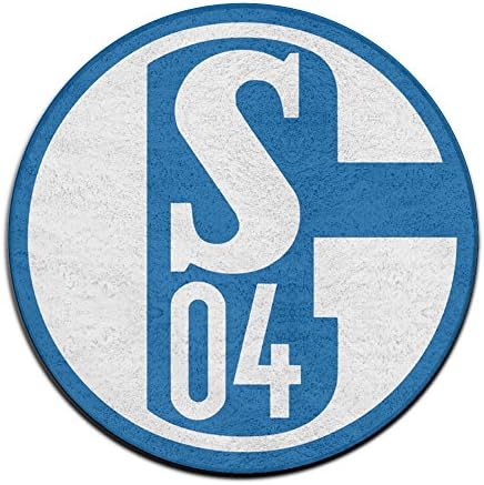 YellowNN FC Schalke 04 Round Doormats / Entrance Rug Floor Mats Doormats