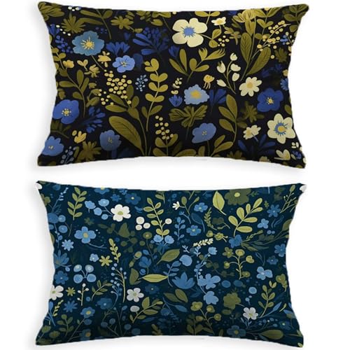 Housse de coussin velours 60x80 fleur pour un salon cosy - 3