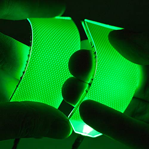 Image of Cosplays Flexible RGB DIY Decorations LED Lights Change Color Strip Holiday AAA Kit Suitable for Cosplay Helmet DIY Modification Light Strips Superhero green