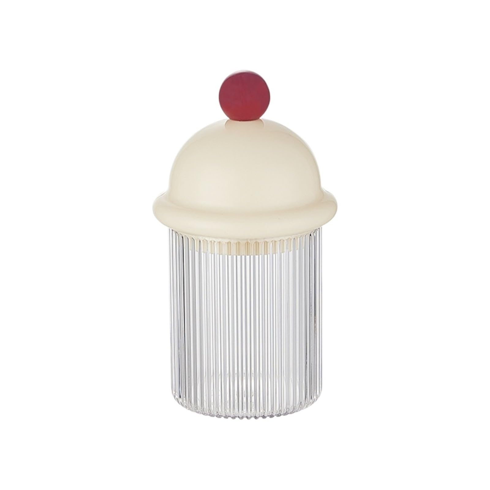 QuxetlRyz Toothpick Box, Desktop Creative Cotton Bud Storage, Transparent Snack And Make-up Removal Container With Lid Cotton Buds Holder(Smooth lid)