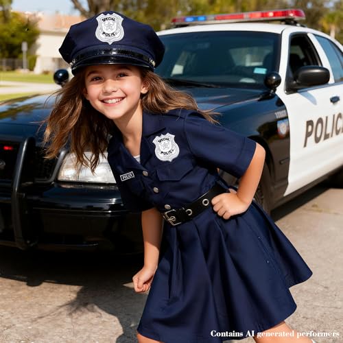 Disfraz de policía para niñas 11-12 años miniatura 2