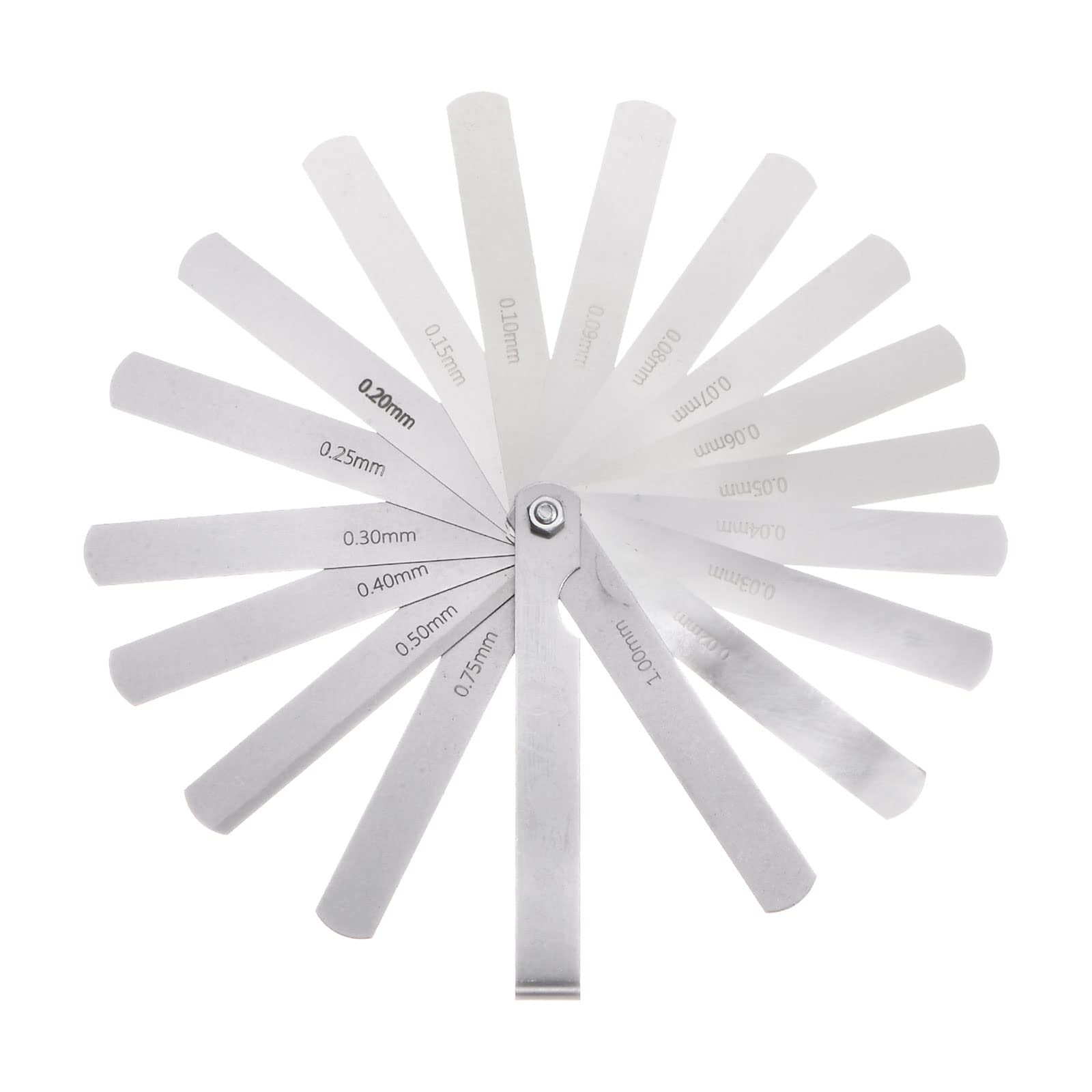HARFINGTON Feeler Gauge Set - 10 Blades, 0.15mm Each, 65MN Steel, Metric Gap Measuring Tool