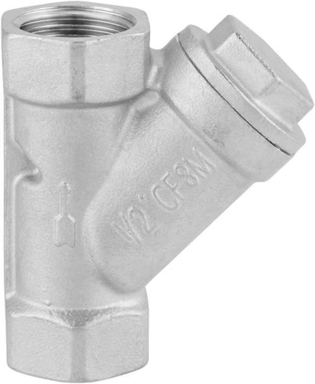 DN15 1/2" PT Thread Stainless Steel Y Type Pump Filter Strainer Pipe Fitting for Water Gas