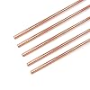 5PCS Pure Copper Round Rod Length 15.7