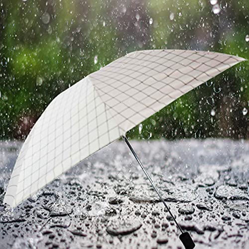 Image of KEKEMI 3 Fold Plain Pipine Umbrella for Men & Women