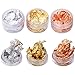 VGSEBA 3 vasi in Oro, Argento e Rame Fiocchi Decorativi per Unghie - Adesivi Finti Fiocchi d'oro per Adesivi e Decalcomanie per Nail Art Fai da Te