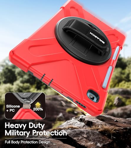 Coque Samsung Galaxy Tab S6 Lite 2020 SM-P615 rouge robuste - 3