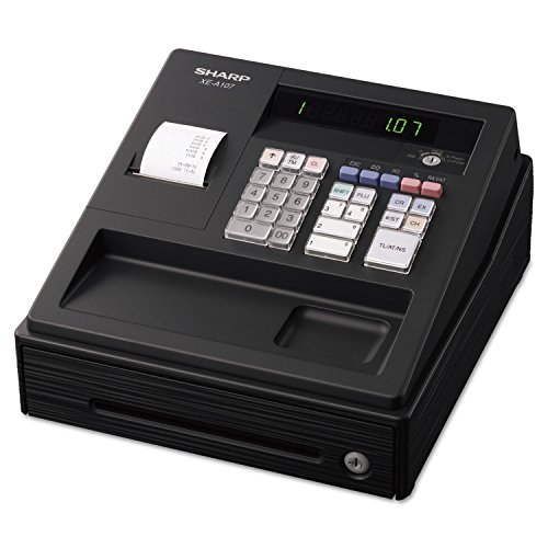 sharp cash register key - Sharp XEA107 XE A107 Cash Register, Drum Printer, 80 Lookups, 4 Clerks, LED