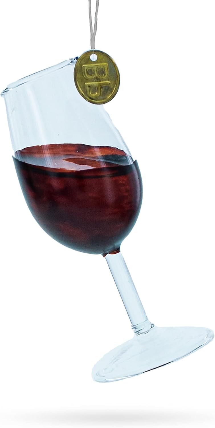 Glass of Wine Christmas Ornament