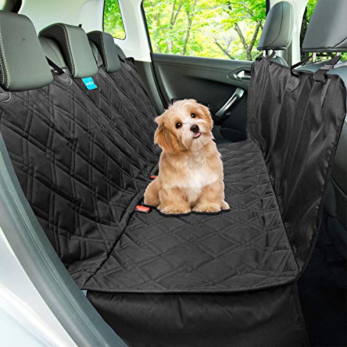 Kit Capa Pet Protetora de Banco Traseiro Impermeável + Cinto de Segurança (Preto)