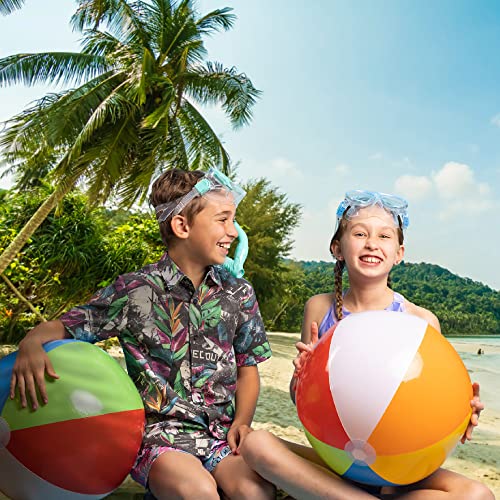 Top Race Large Beach Balls Bulk Pack - Big Inflatable Beach Ball 24 Inch - Giant Beach Ball For Kids, Pool, Summer Party Favors, And Water Games - 6 Pack #TOP4
