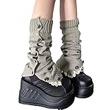 BIFPAST Leg Warmers Harajuku with Lace Button Knit Harajuku Japanese Style Kawaii Lolita Gothic Flar