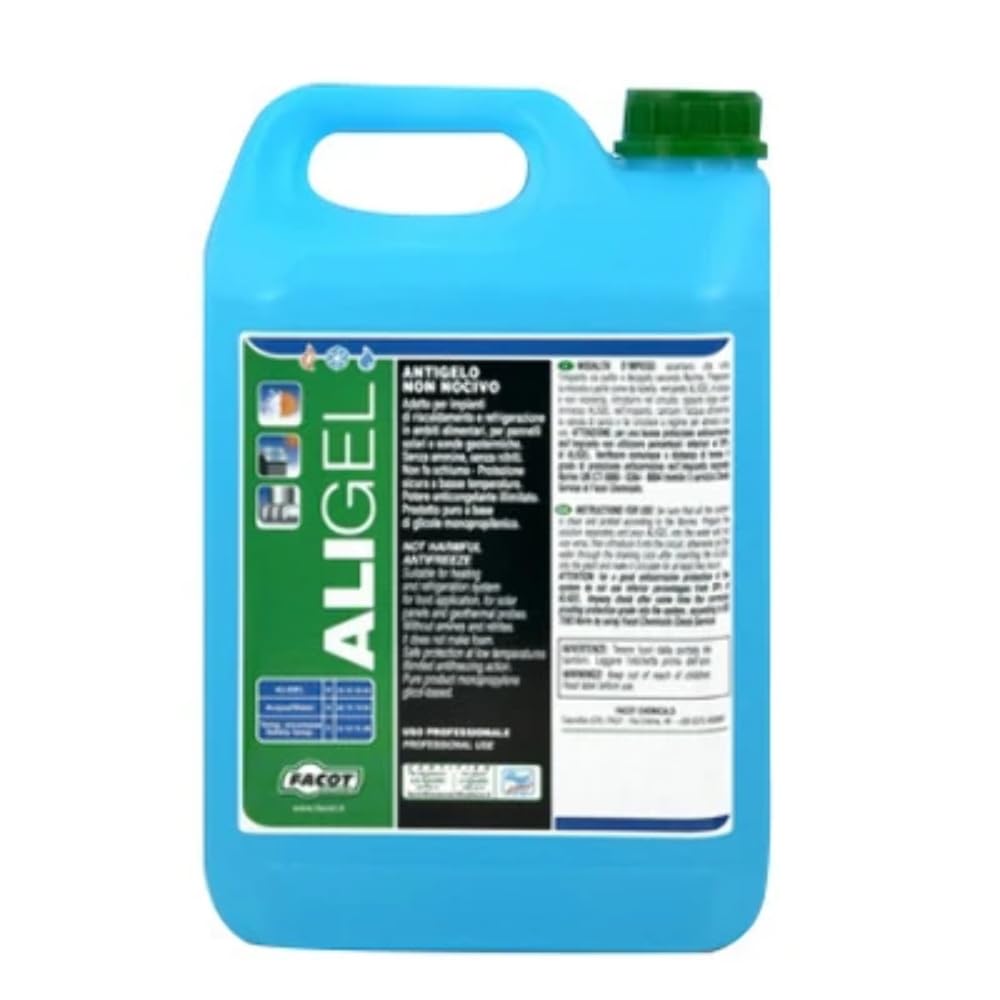 FACOT 201-T202-10 ANTIGELO per IMPIANTI SOLARI ALIGEL 10 kg, Multicolore