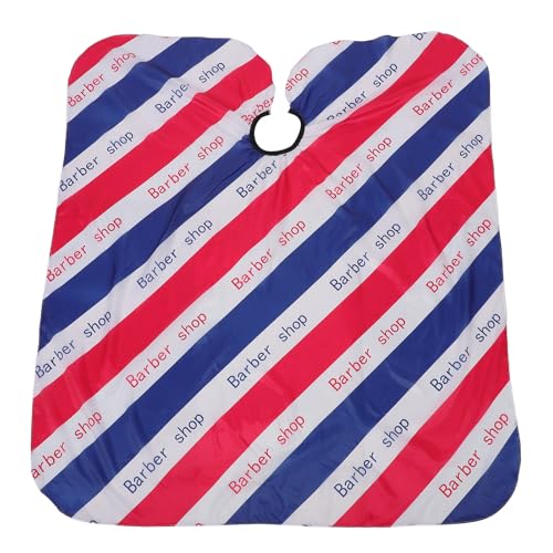 Capa para peluquería Mipcase para corte de cabello, delantal profesional a rayas con cierre de botones, ideal para barberos y estilistas, unisex