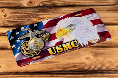Marine Car Plate, Military License Plate, Marine Corps Veteran License Plate, Made In The Usa By Airstrike License Plates (Made Of Metal)-281 #TOP5